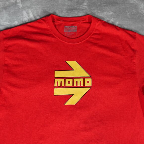Momo Motorsport Arrow Logo T Shirt Mens XL Cars Racing Red - Picture 2 of 7